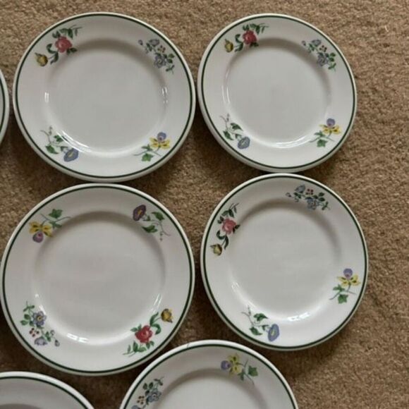 8 Shenango China Floral Pattern 5 1/2” Small Plates - Picture 3 of 9